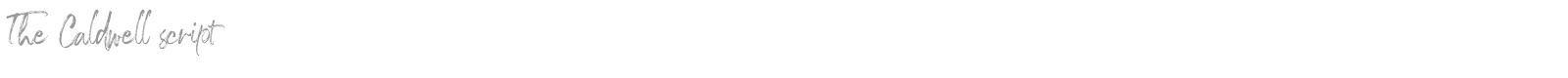 The Caldwell Script font preview